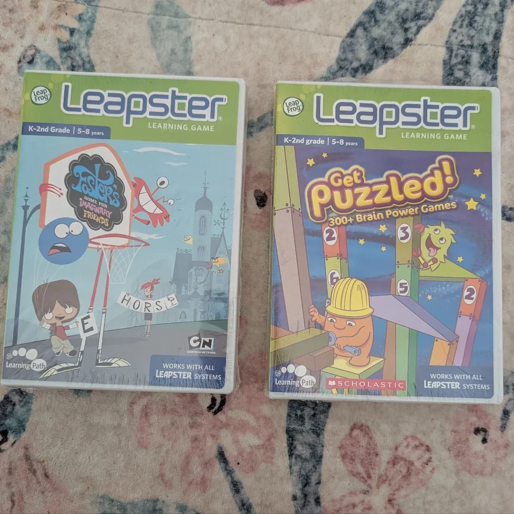 💥3/$24 Set Of‎ 2 Leapster Learning Games